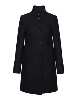 Women’s Stand-Collar Woolen Coat